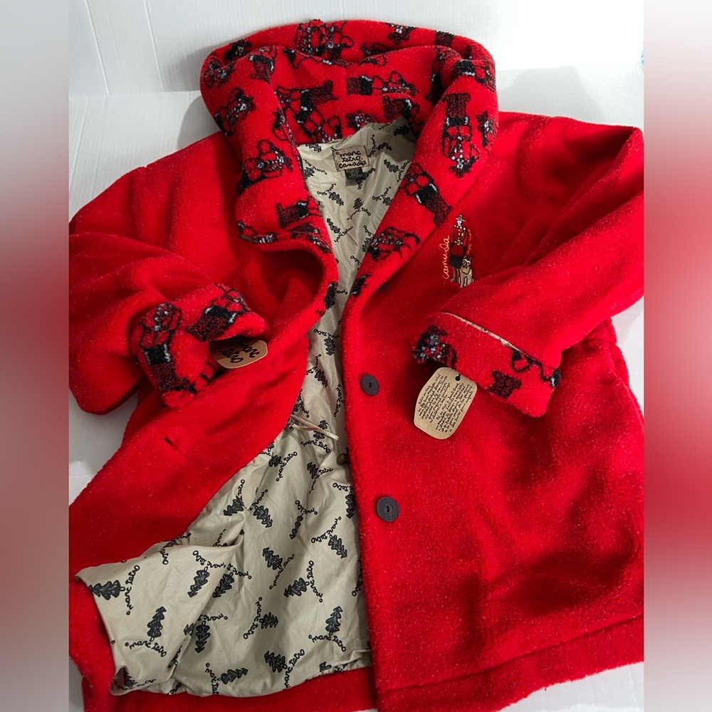 RARE ! 🔥🔥🔥🔥🔥 Vintage Marc Tetro Fleece hooded jacket RCMP Canada 🇨🇦 NWT